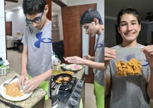 Jose is making dog biscuits